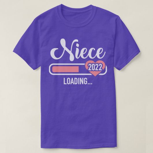 Nichte 2022 Laden für Schwangerschaftsankündigung T-Shirt (Design vorne)
