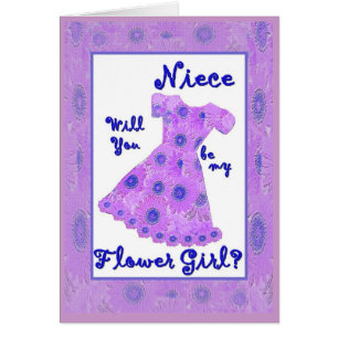 NICHTE Blumen-Mädchen-LILA geblühtes Kleid
