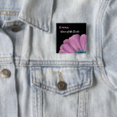 Nichte der Braut-Rosa-Gänseblümchen-Hochzeit Button (Beispiel)