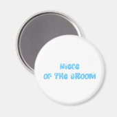 Nichte des Grooms Magnet (Vorderseite/Rückseite)