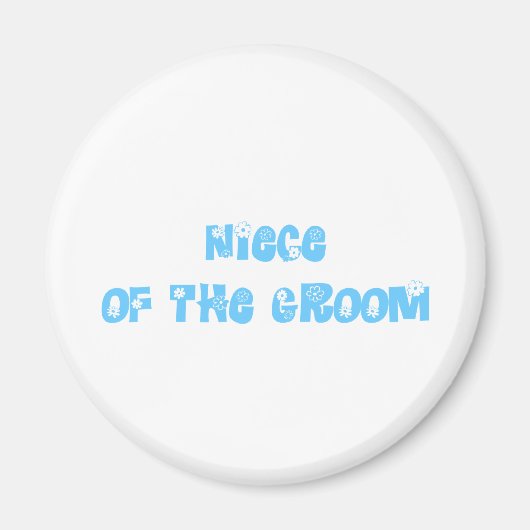 Nichte des Grooms Magnet (Vorne)