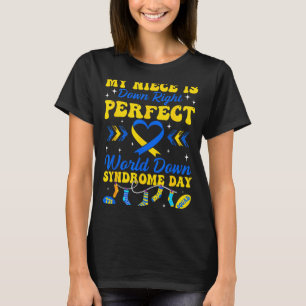 Nichte ist absolut perfekte Welt Down-Syndrom T-Shirt