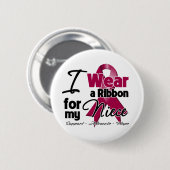 Nichte - Multiples Myelom Ribbon Button (Vorne & Hinten)