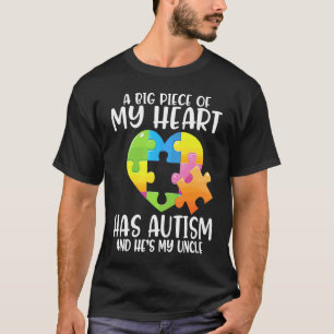 Nichte Neffe Großes Stück Meines Herzens Hat Autis T-Shirt