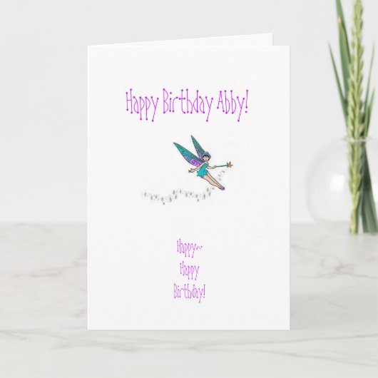 Nichten-Geburtstags-Karte Karte (Vorderseite)