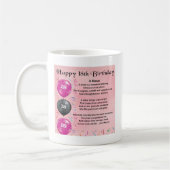 Nichten-Gedicht - 18. Geburtstag Kaffeetasse (Links)