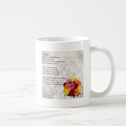 Nichten-Gedicht - Blumen Kaffeetasse (Rechts)