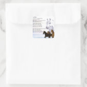 Nichten-Gedicht - Pferde Quadratischer Aufkleber (Tasche)