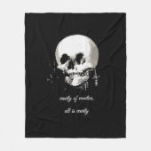 Nichtigkeit der Nichtigkeiten Alles ist Nichtigkei Fleecedecke (Vorderseite)