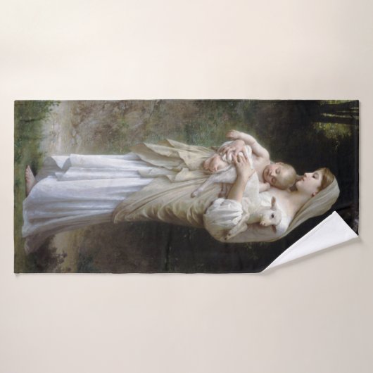 Nichtigkeit (Madonna und Kind), Bouguereau Badehandtuch (Badehandtuch)
