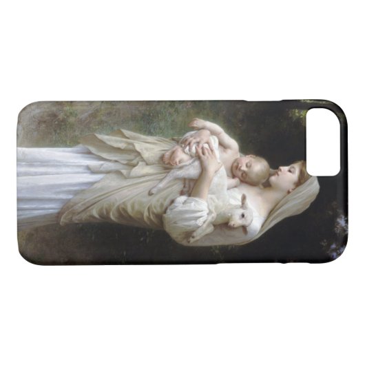 Nichtigkeit (Madonna und Kind), Bouguereau Case-Mate iPhone Hülle (Rückseite (Horizontal))