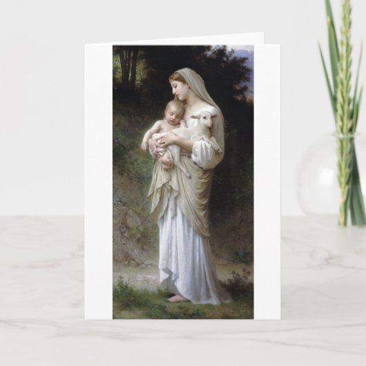 Nichtigkeit (Madonna und Kind), Bouguereau Karte (Vorderseite)