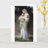 Nichtigkeit (Madonna und Kind), Bouguereau Karte (Gelbe Blume)