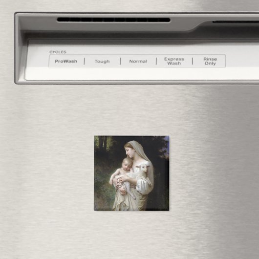 Nichtigkeit (Madonna und Kind), Bouguereau Magnet (In Situ (Geschirrspüler))