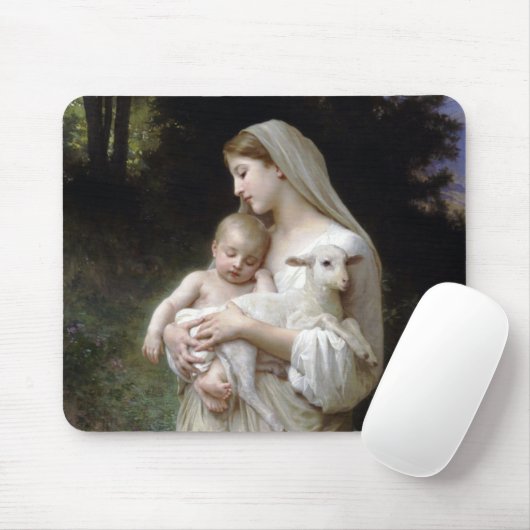 Nichtigkeit (Madonna und Kind), Bouguereau Mousepad (Mit Mouse)