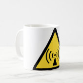 Nichtionisierende Strahlungsgefahr Kaffeetasse (Vorderseite Links)