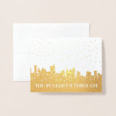 Nichtoffensiver Winterurlaubsmitarbeiter Folienkarte (Vorderseite mit Umschlag)