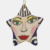 "Nichtpassen-Puppe " Keramikornament (Links)