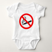 Nichtraucher Baby Strampler (Vorderseite)