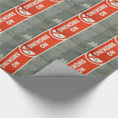 Nichtraucher Geschenkpapier (Ecke)