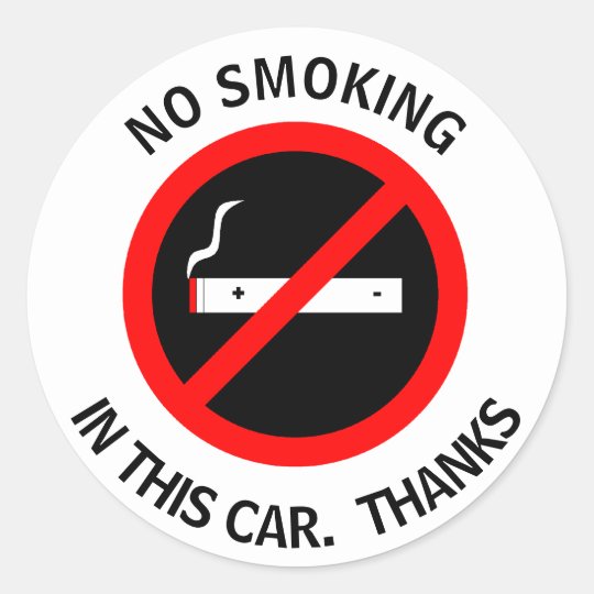 10 Rauchen verboten oder vaping in dieses Fahrzeug Aufkleber Schilder 