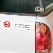 Nichtraucher innerhalb 5 Meter der Tür Autoaufkleber (Auf Lkw)