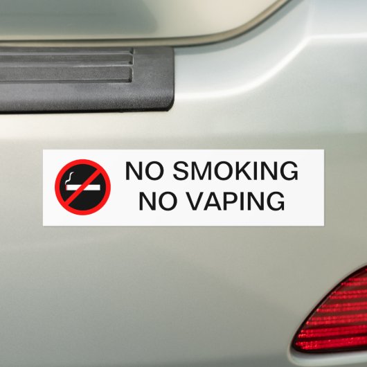 NICHTRAUCHER KEIN VAPING ZEICHEN AUTOAUFKLEBER (Auf Auto)
