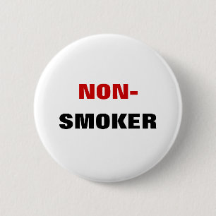 Nichtraucher - Knopf Button