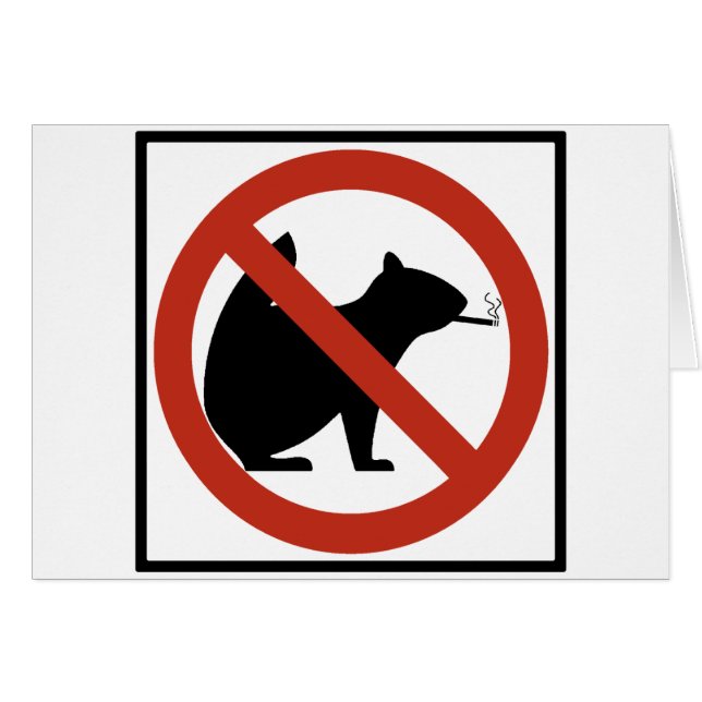 Nichtrauchereichhörnchen erlaubten (Vorderseite (Horizontal))