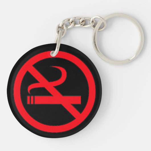 Nichtraucherschlüsselkette Schlüsselanhänger (Rückseite)