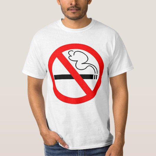 Nichtrauchersymbol-T - Shirt (Vorderseite)