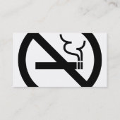Nichtrauchersymbol Visitenkarte (Rückseite)