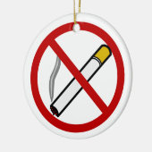 NichtraucherTürknauf-Verzierung Keramikornament (Links)