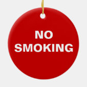 NichtraucherTürknauf-Verzierung Keramikornament (Hinten)