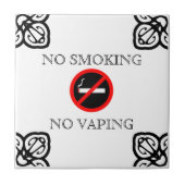 NICHTRAUCHERzeichen AUF SPANISCHER FLIESE (Vorderseite)