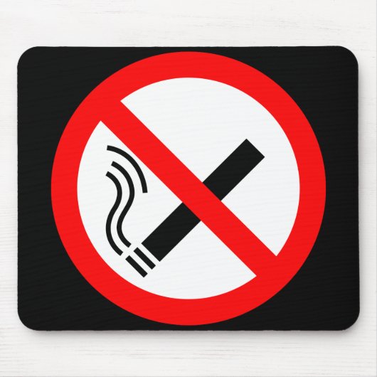 NICHTrauchzeichen - UK Signage Mousepad (Vorne)
