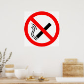 NICHTrauchzeichen - UK Signage Poster (Küche)