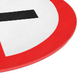 NICHTrauchzeichen - UK Signage Schneidebrett (Ecke)