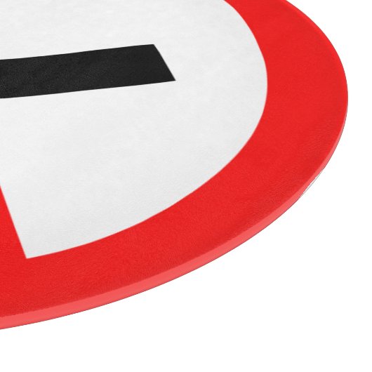 NICHTrauchzeichen - UK Signage Schneidebrett (Ecke)