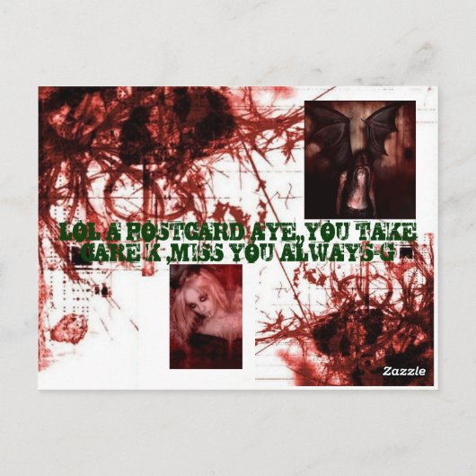 NICHTREGELN, DAS IST DIE HEILIGE HÜTTE, WARUM NICH POSTKARTE (Rückseite)