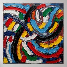 nichtrepräsentative Malerei Poster