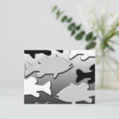 NICHTS ABER BASS POSTKARTE (Stehend Vorderseite)