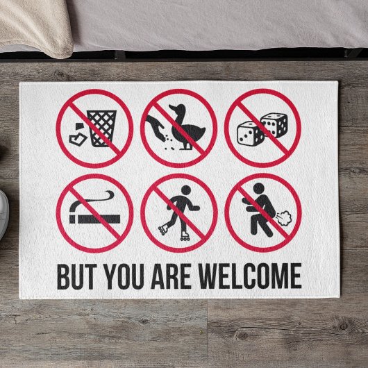 Nichts, aber du bist willkommen fußmatte