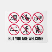 Nichts, aber du bist willkommen fußmatte (Vorderseite)