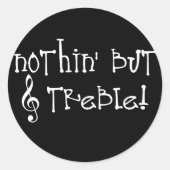 Nichts' aber zittern! runder aufkleber (Vorderseite)