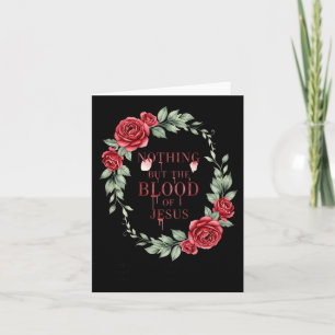 Nichts als Blut Jesu Christliches Bibelvers Karte