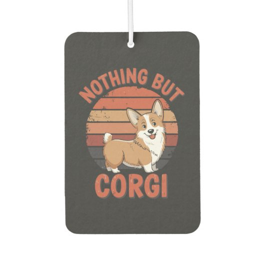 Nichts als Corgi Autolufterfrischer (Vorderseite)