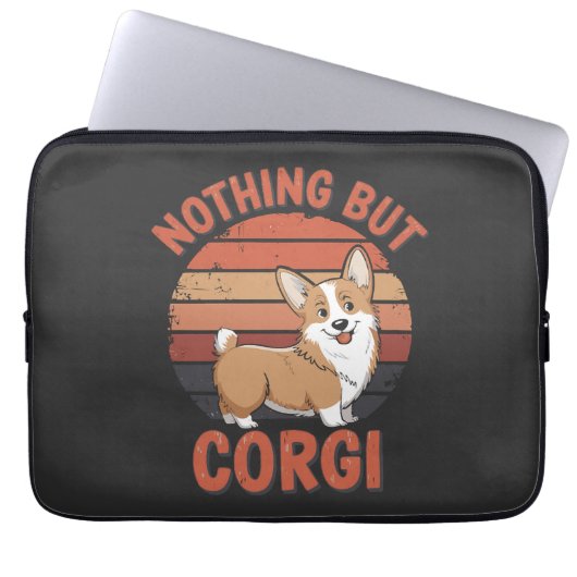 Nichts als Corgi Laptopschutzhülle (Vorderseite)