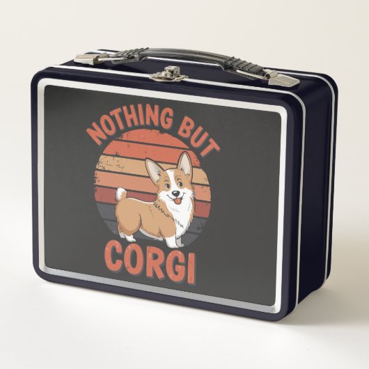 Nichts als Corgi Metall Brotdose (Vorderseite)