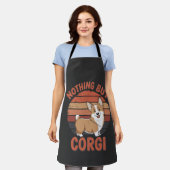 Nichts als Corgi Schürze (Getragen)